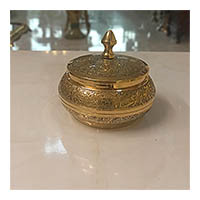 شکلات خوری برنجی برنزی بلچ  4اینچ