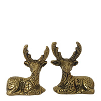 مجسمه برنجی برنزی مدل بچه آهو جفتی