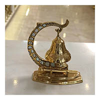 ناقوس برنجی برنزی هندی طرح ماهی سایز کوچک