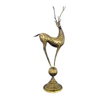 گوزن برنجی برنزی مدل روی توپ سایز 45 اینچ 