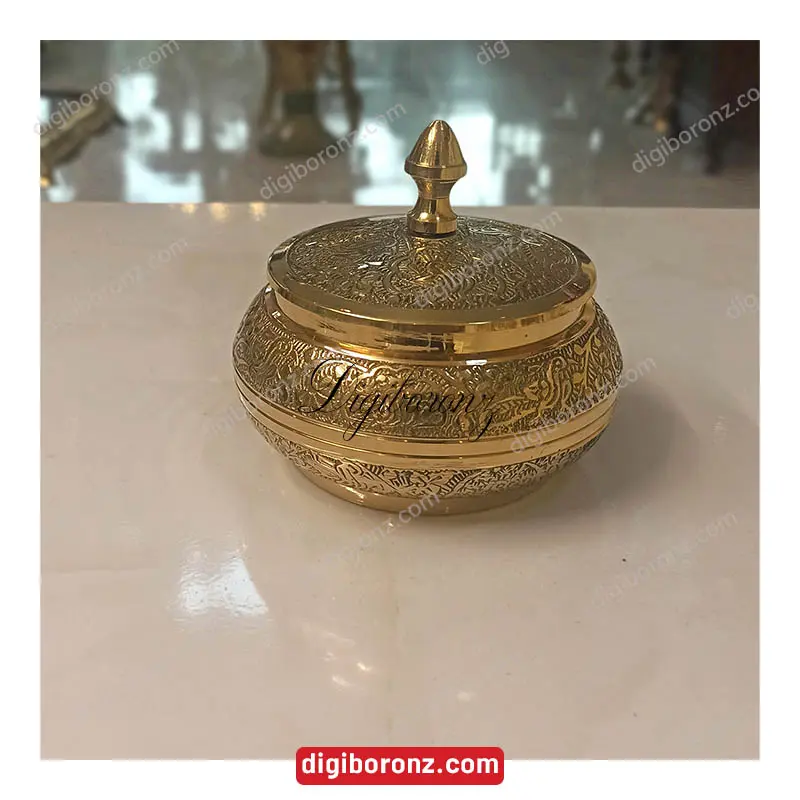 شکلات خوری برنجی برنزی بلچ  4اینچ