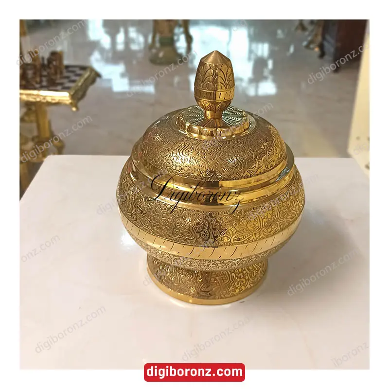 شکلات خوری برنجی برنزی یوفو 9 اینچ