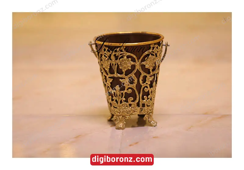سطل برنجی برنزی کوچک