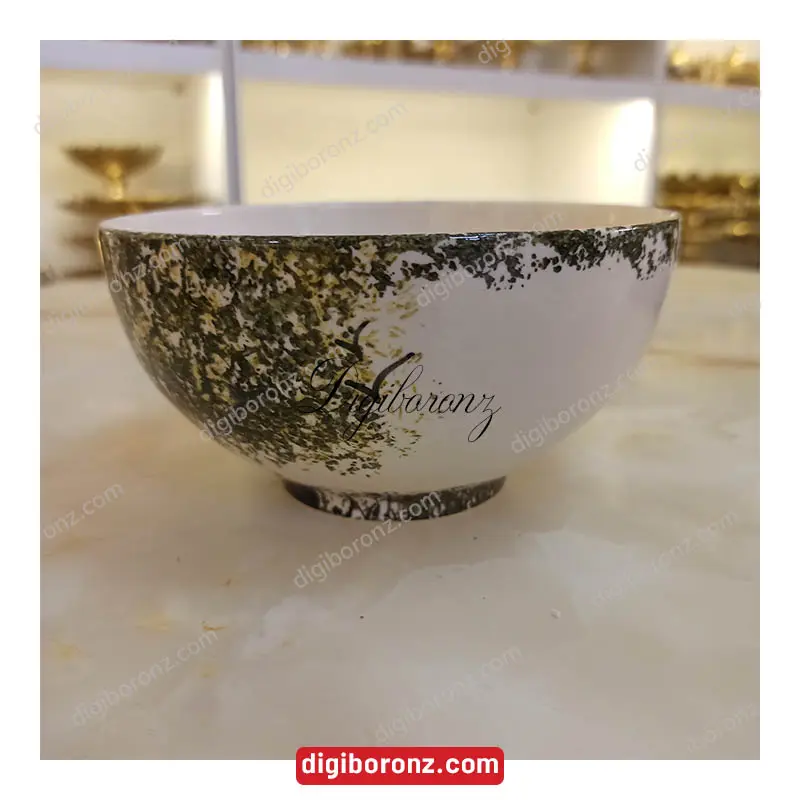 کاسه سفالی طرح درخت