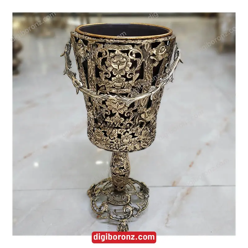 سطل برنجی برنزی طرح رزمتوسط