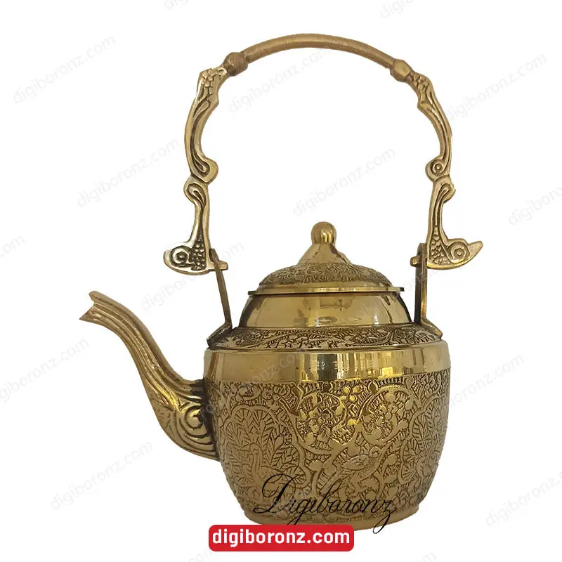 قوری برنجی برنزی سایز 400 سی سی